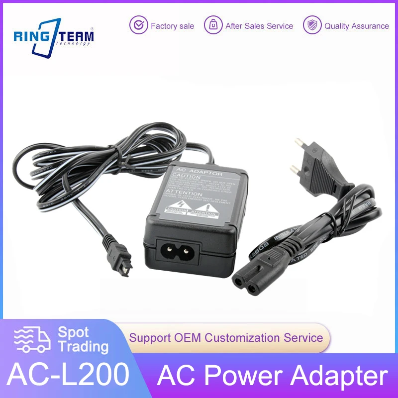 Adattatore Di Alimentazione Ca Ac-L25C Di Ac-L25B Di Ac-L25A Per Sony Cyber-Shot Fotocamera E Handycam Dcr-Ip Dvd Hc Sr Pc Hdr-Hc Ux Ac-L200