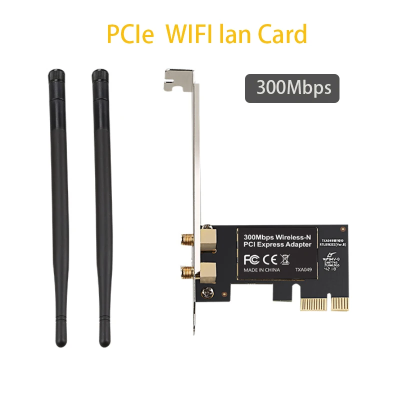 Wifi Analog Ap Transmission Game Scheda Pcie Ricevitore Wifi 300Mbps Scheda Lan Wireless Scheda Di Rete A Doppia Frequenza Computer Desktop