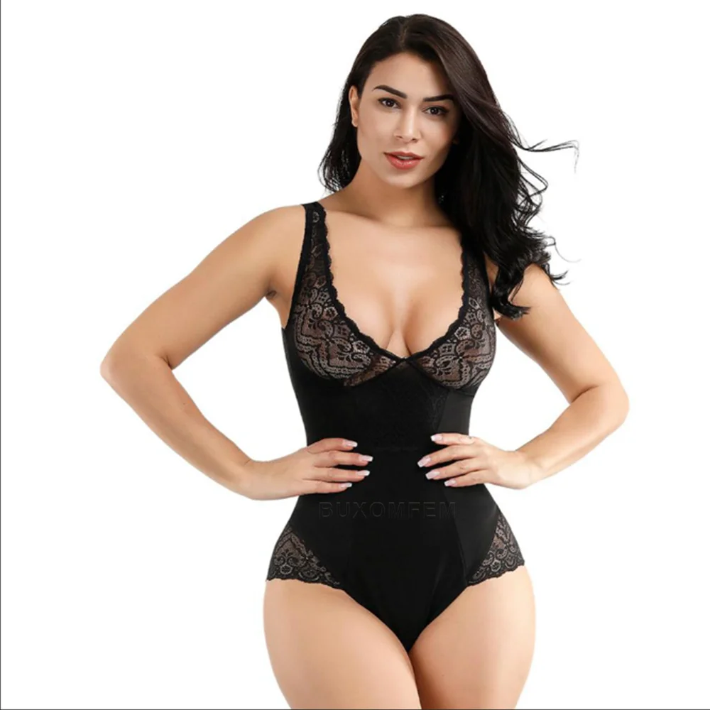 Corsetto Da Donna Sexy Deep V Body Full Body Girdle Shapers Body Body A Forma Di Body Sexy Control Tummy Bodyshaper Shapewear