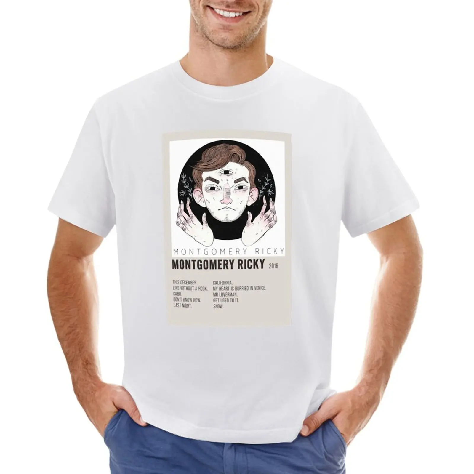 T-Shirt Con Poster Minimalista Estetico Di Bell Rick Rick Bell T-Shirt Con Vestiti Estetici Per Uomo