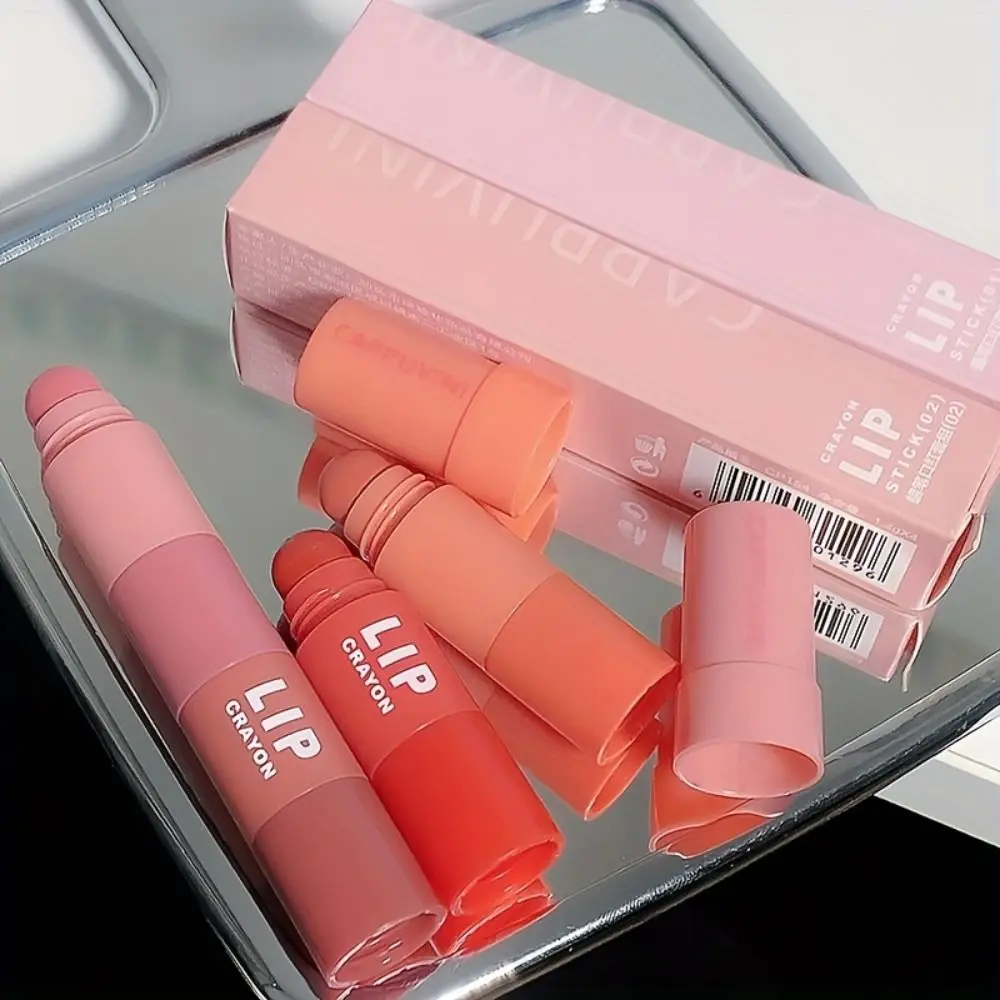 Duraturo 4 In 1 Lucidalabbra Conveniente Impermeabile Antiaderente Tazza Pastello Rossetto Multicolore Cremoso Rossetto Penna Uomo