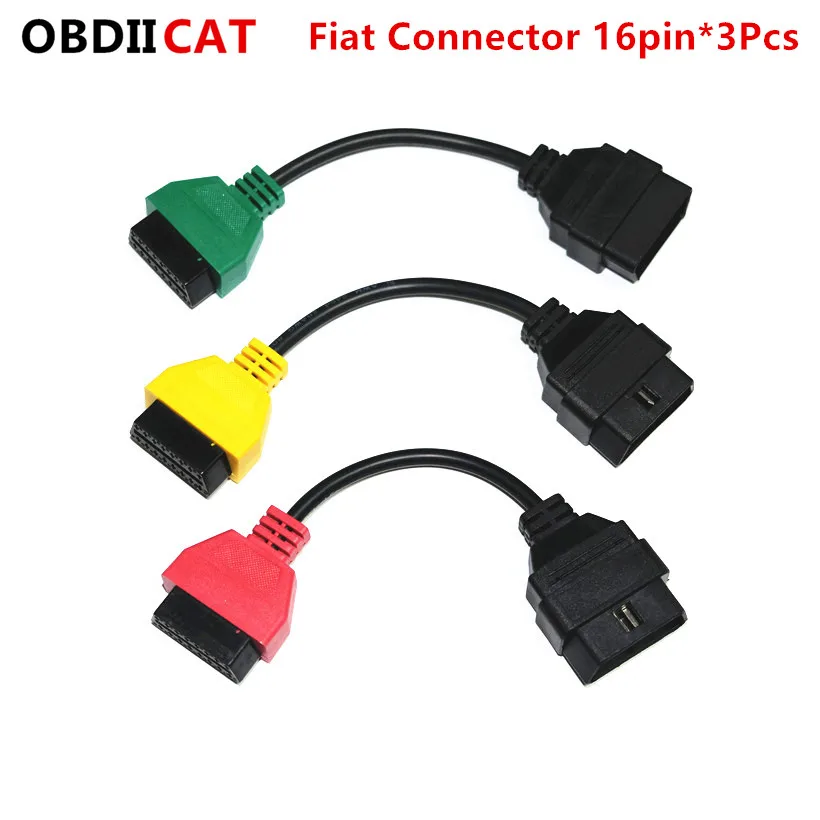 Per Fiat Ecuscan Adapter Obd Obd2 Connettore Multiecuscan Abs Airbag Obd2 Scanner Cavo Diagnostico Per Fiat Ecu Scan Tool 3 Colori