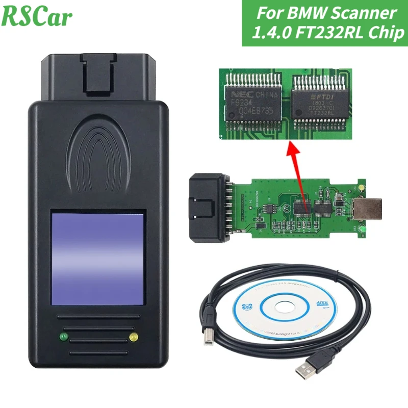 Migliore Qualità Superiore Per Scanner Bmw 1.4.0 Scanner Diagnostico Lettore Di Codici Obd2 Per Strumento Diagnostico Automatico Usb Bmw 1.4
