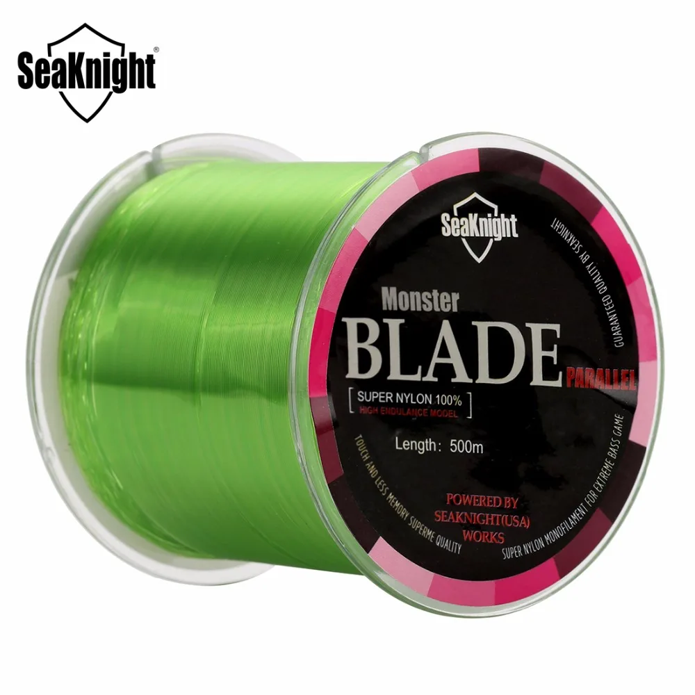 Seaknight Marca Blade Series 500M Nylon Fishing Line Monofilamento Giappone Materiale 2-35Lb 5 Colori Mono Nylon Line