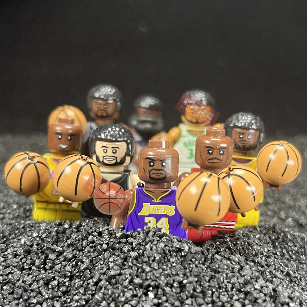 New Moc Basketball Star James Curry Fai Da Te Mini Figure Model Blocks Giocattoli Per Ragazzi Hobby Building Bricks Friends Brinquedos Gifts