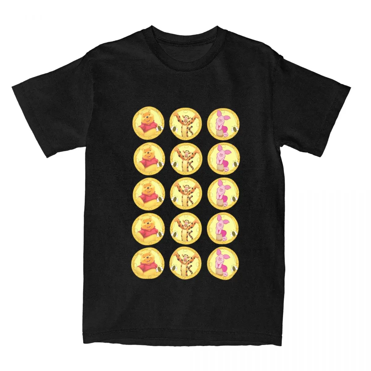 Cartoon Winnie The Pooh T Shirt Stuff For Men Women 100% Cotton Casual Funny Pooh Bear Tees Magliette A Maniche Corte Originali