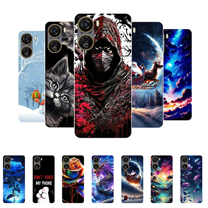 Custodia In Silicone Per Nubia Neo 5G 2023 Bumper Marble Cat Custodia Morbida Per Telefono Per Zte Nubia Neo 5G Cover Posteriore
