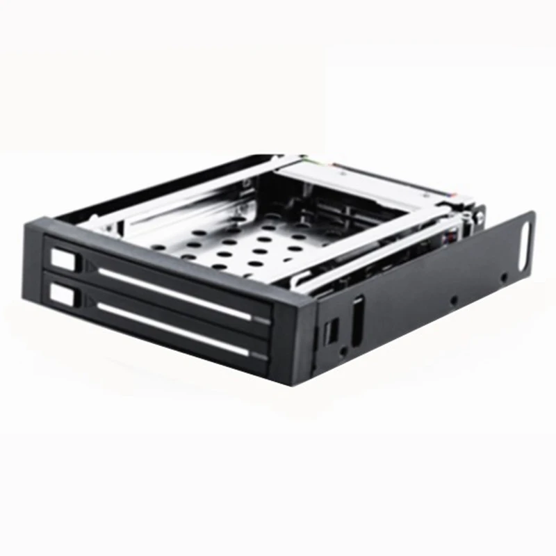 Nuovo-2.5 Pollici Floppy Disk Drive Tray 2-Bay Disk Drive Sata Per Hdd/Ssd Hard Disk Enclosure Extraction Box