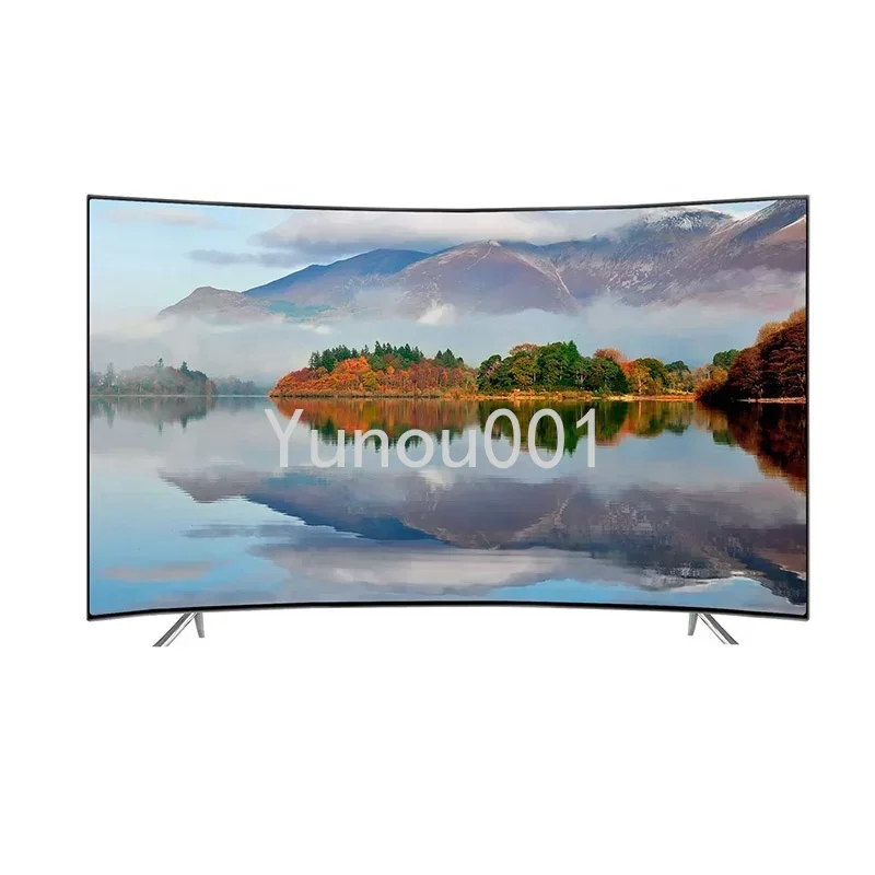 Nuovo 55 Pollici Curvo Smart Led Tv 4K Ultra Alta Definizione Led Tv Wifi Usb Video Fashion Design 55 Pollici Smart Tv 4K Hd
