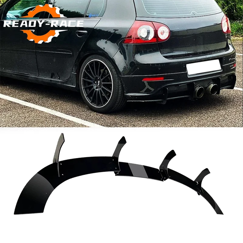 Per Vw Golf 5 Mk5Gti R R32 2006-2009 Auto Paraurti Posteriore Diffusore Spoiler Labbro Posteriore Body Kit