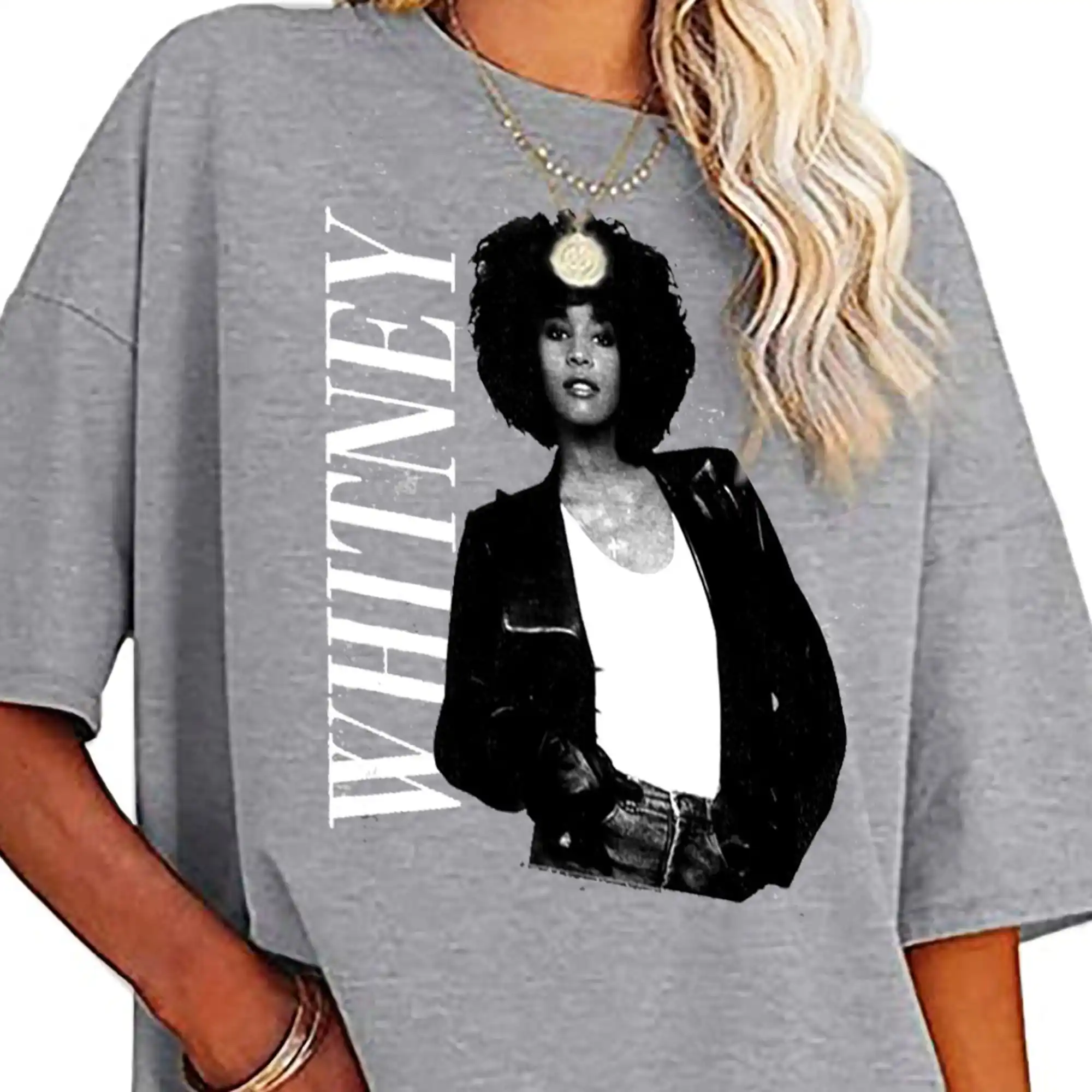 Maglietta Oversize Di Spencer Houston Essential Album Poster Felpe Larghe Da Donna Ti Amerò Sempre Merch Ladies Boyfriends