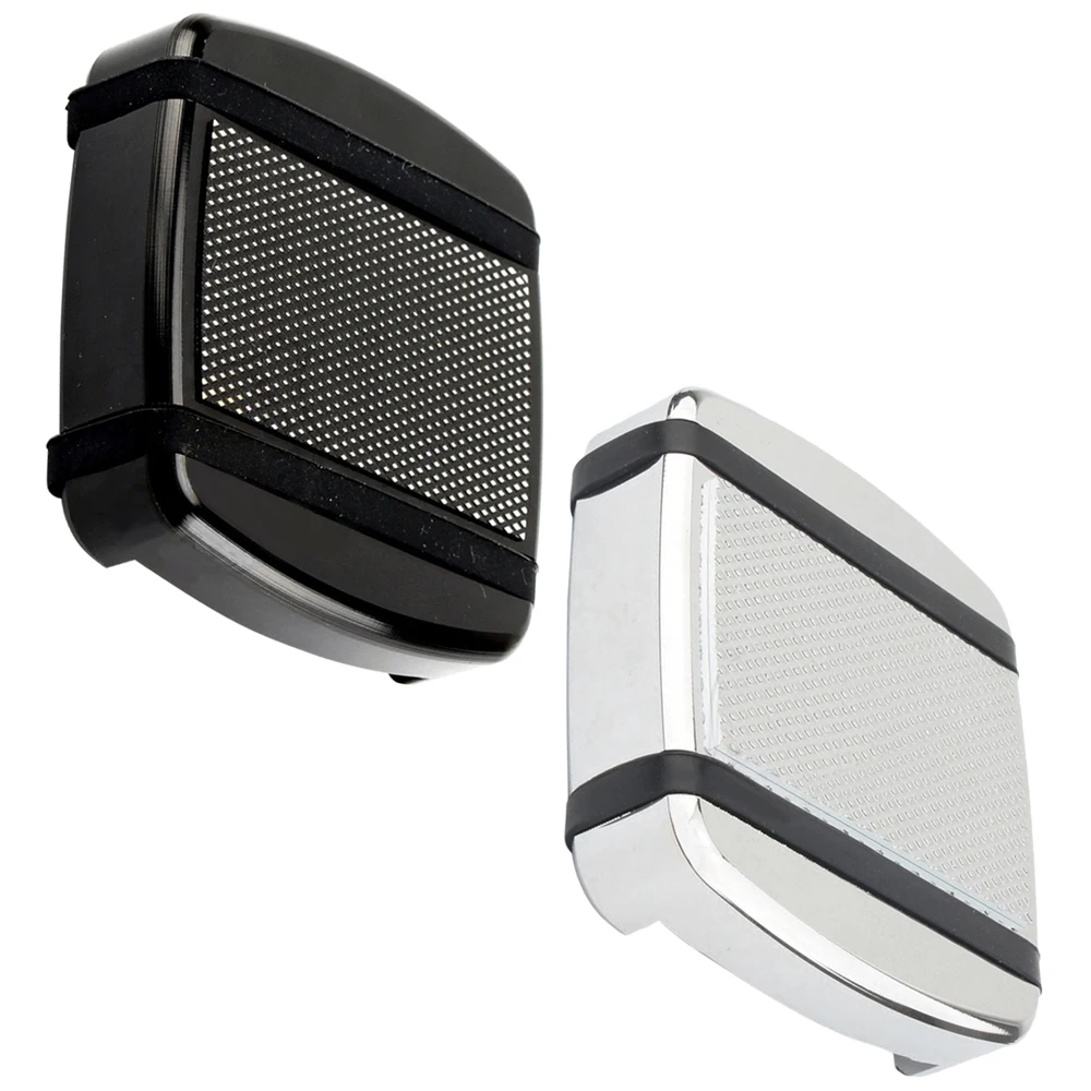 Moto Cnc Small Brake Pedal Pad Cover Black Chrome Per Harley Softail Fxst Sportster Xl883 Dyna