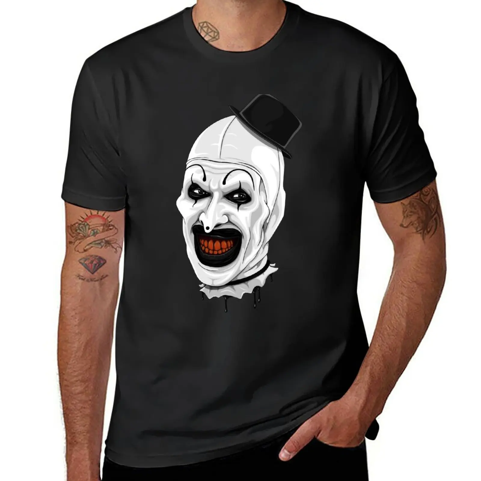 Art The Clown Terrifier Movie Maglietta Di Halloween Vestiti Estivi Magliette Nere Magliette Divertenti Magliette Grafiche Da Uomo