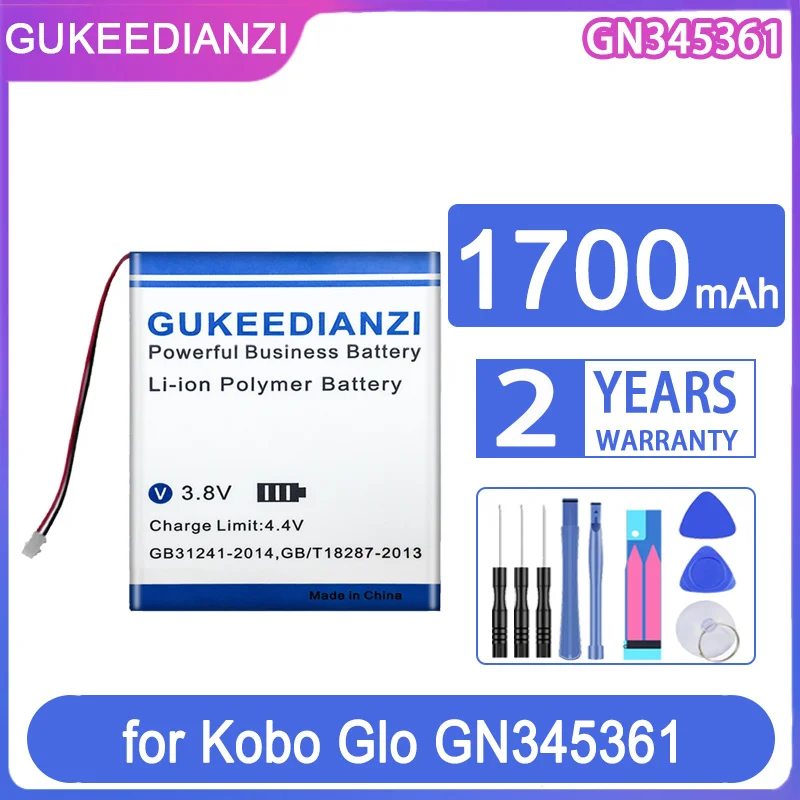 Gukeedianzi Batteria Di Ricambio Gn345361 Dr-Kb2 1700Mah Per Libro Elettrico Kobo Glo