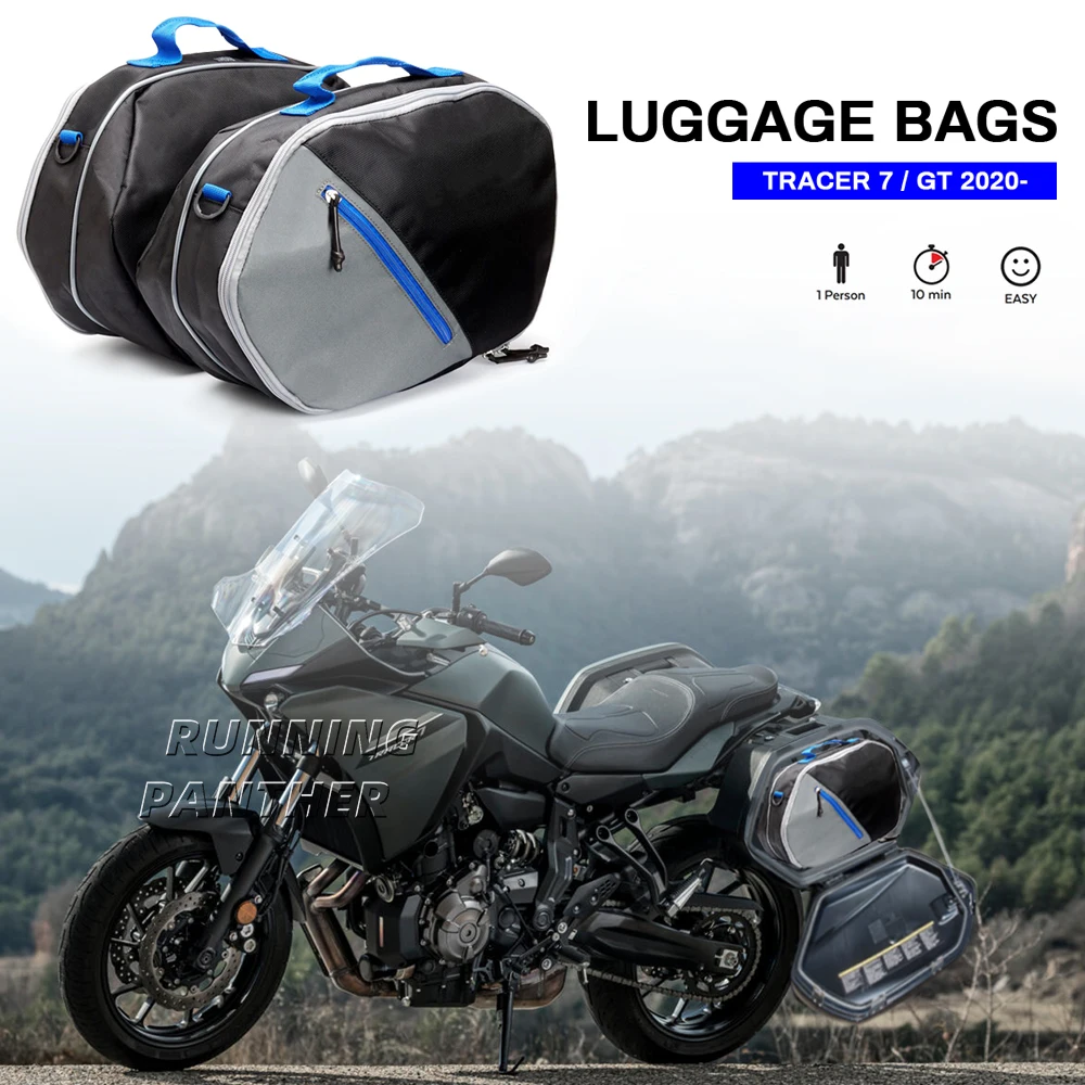 New Motorcross Accessories Bag Pannier Inner Tracer 7 Gt 2020 2021 2022 Saddle Bag For Yamaha Tracer 7 700 Saddle Luggage Bags