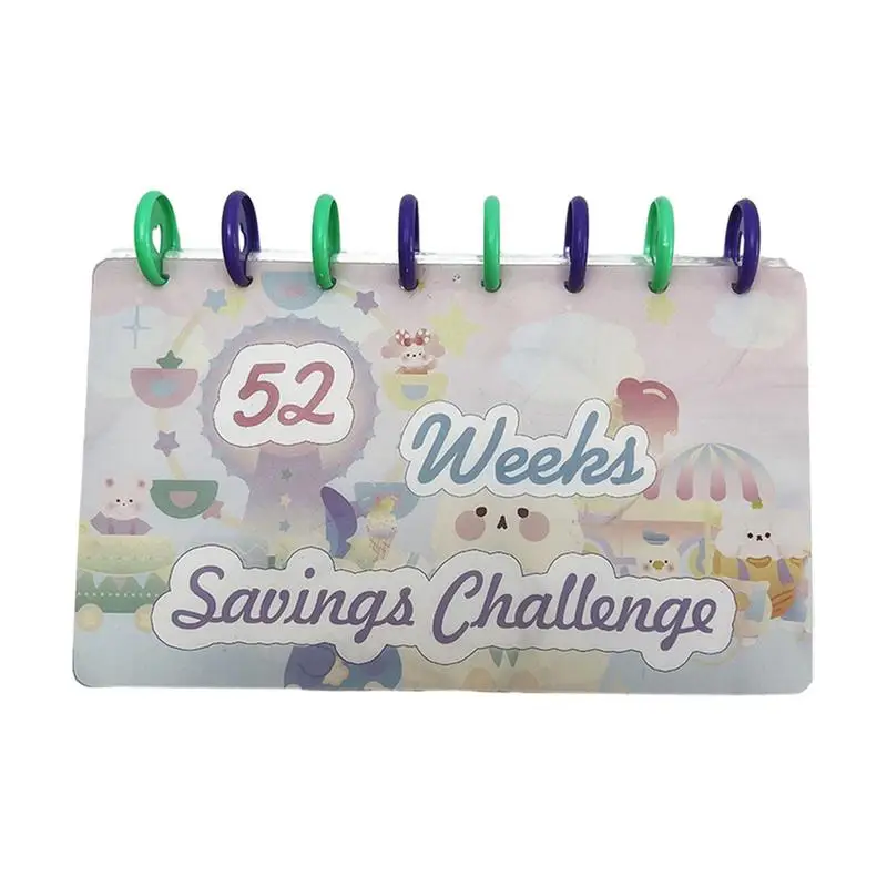 Buste Money Saving Challenge Portable 52 Settimane Daily Weekly Cash Saving Organizer Notebook Money Management Forniture Per