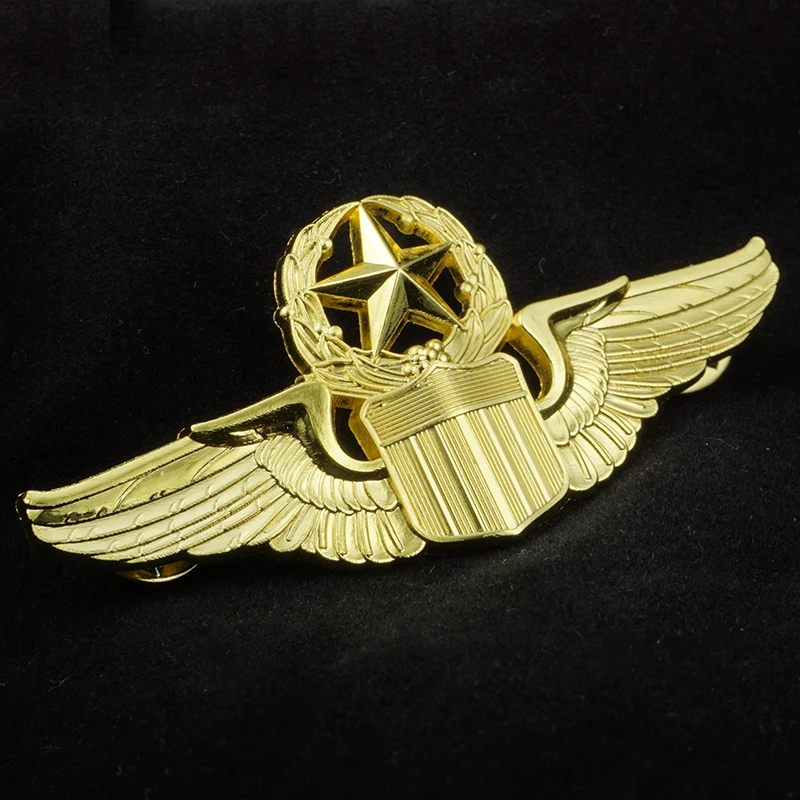 Stati Uniti Air Force Usaf Aviator Command Pilot Jump Wings Distintivo Militare In Lega Di Zinco Spilla Commemorativa Souvenir