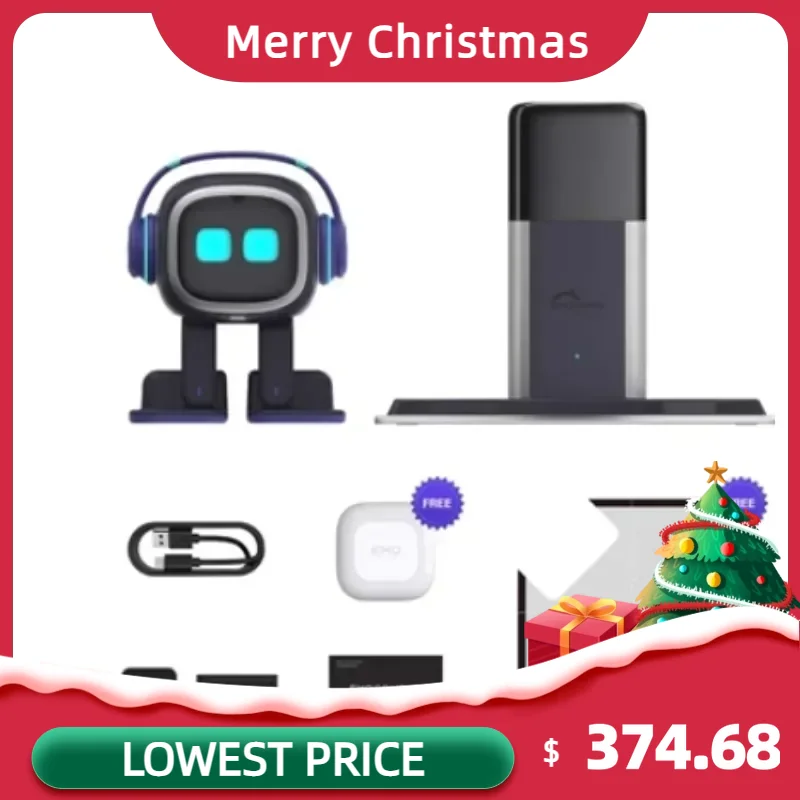 Vector Emo Pet Desktop Pet Emo Robot Intelligent Emotion Machine Emo Seconda Generazione Emo Go Home Robot/Caricabatteria