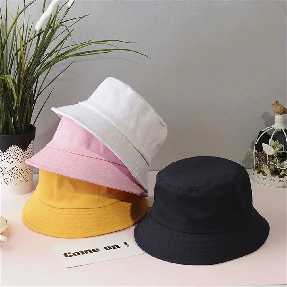 Spring Summer Portable Outdoor Sunscreen Panama Hat Sun Hat Fisherman Cap Children Beach Cap Kids Bucket Hat