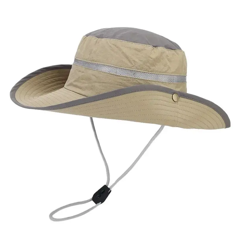 Ldslyjr Summer Arylic Solid Bucket Hat Cappello Da Pescatore Outdoor Travel Sun Cap Per Uomo E Donna 100