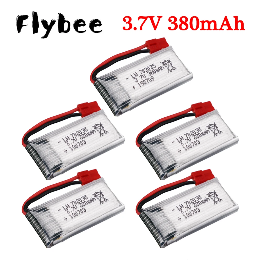 3.7V 380Mah Lipo Battery 702035 For Syma X15 X5A-1 X15C X15W Rc Drone / Rc Helicopter Spare Parts Accessories 3.7V Rc Quadcopter