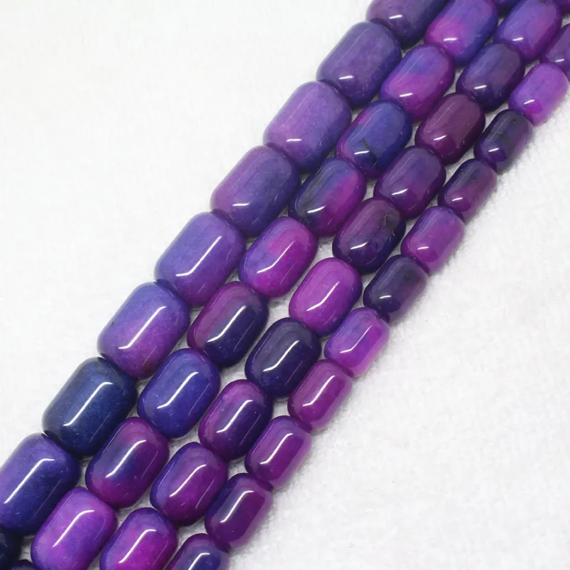 10X14-15X20Mm Blu Viola Sugilite Giade Barile Tubo Diy Branelli Allentati 15"