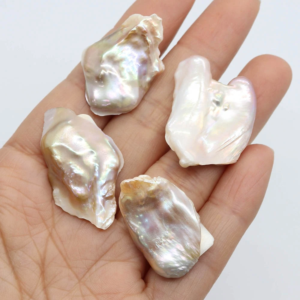 Natural Freshwater Pearl Baroque Irregular Non-Porous Beads 15-45Mm Charm Color Jewelry Fashion Diy Necklace Earring Accessories