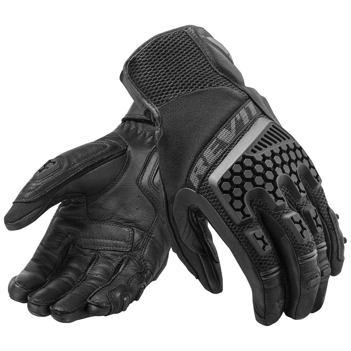 4 Colori Revit Sand 3 Trial Motorcycle Adventure Touring Guanti Ventilati Guanti Da Moto In Vera Pelle Neri