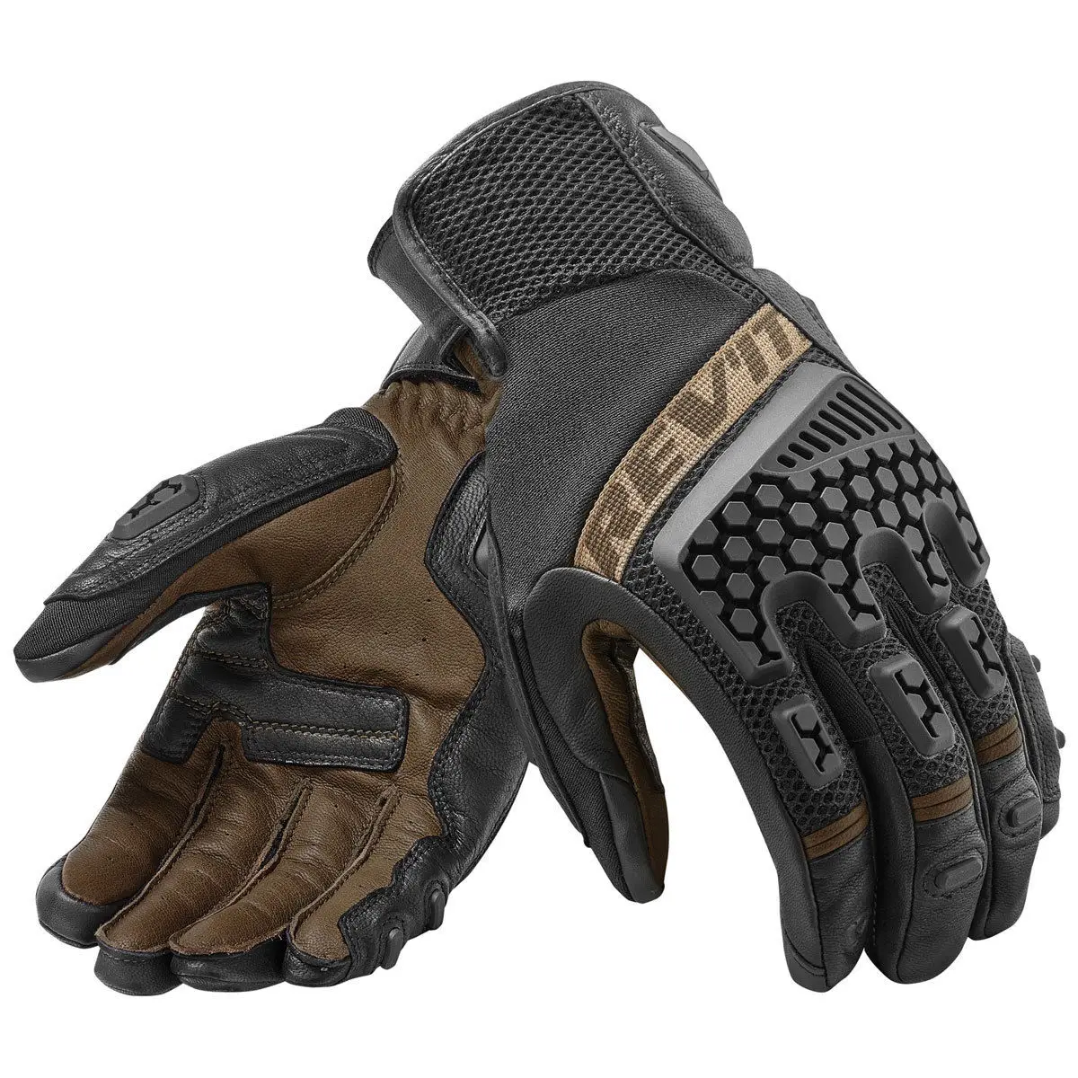New Revit Sand 3 Trial Motorcycle Adventure Touring Guanti Ventilati Guanti Da Moto In Vera Pelle