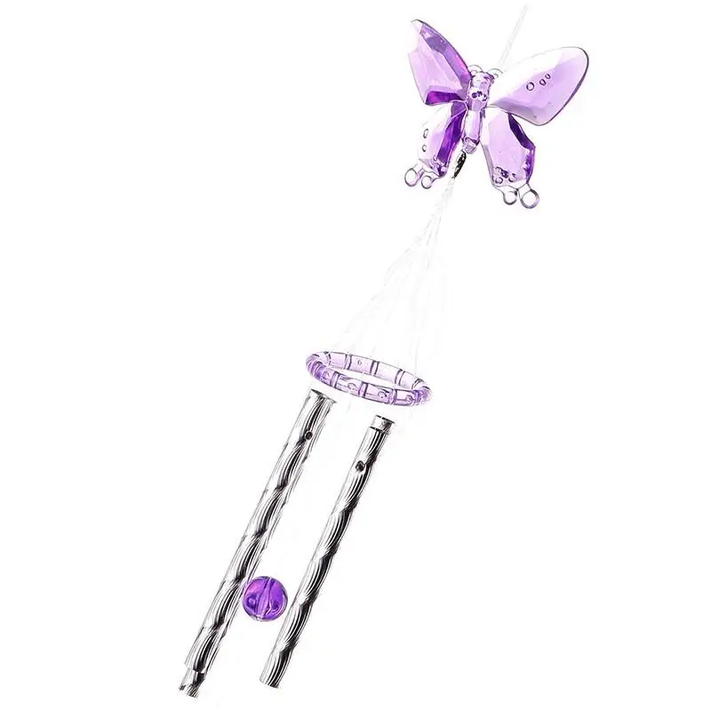 Yard Wind Chime Butterfly Home Decor Tubi In Metallo Ornamento Safe Smooth 40Cm Healthy Small Good Luck Love Mascot
