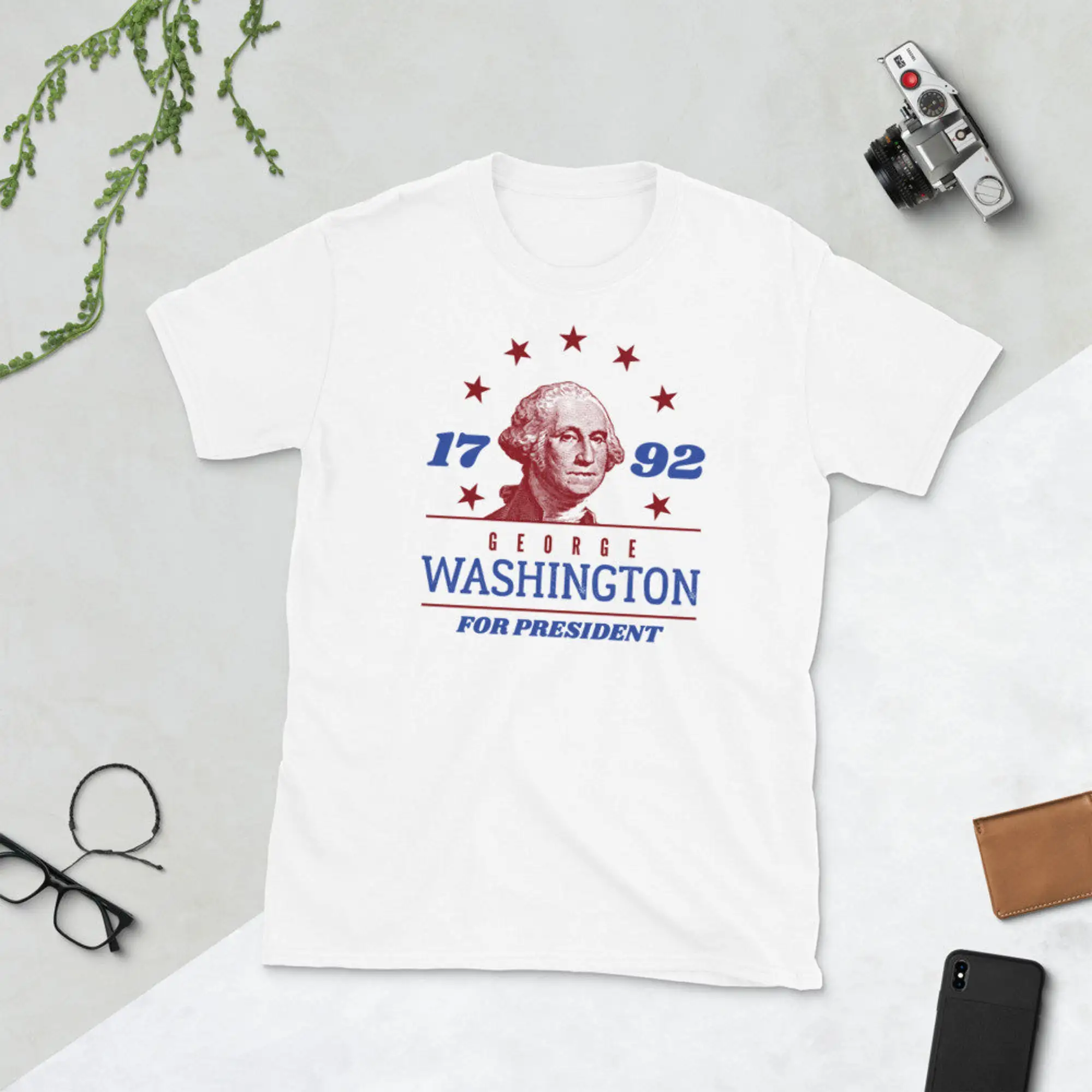 Maglietta George Washington 1792 Campagna Presidenziale Elezione