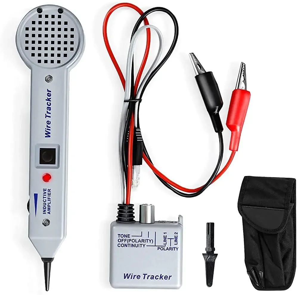 Tone Generator Kit Wire Tracer Circuit Tester Tone Tracing Probe Kit 200Ep Tester Per Cavi Ad Alta Precisione Line Finder Toner