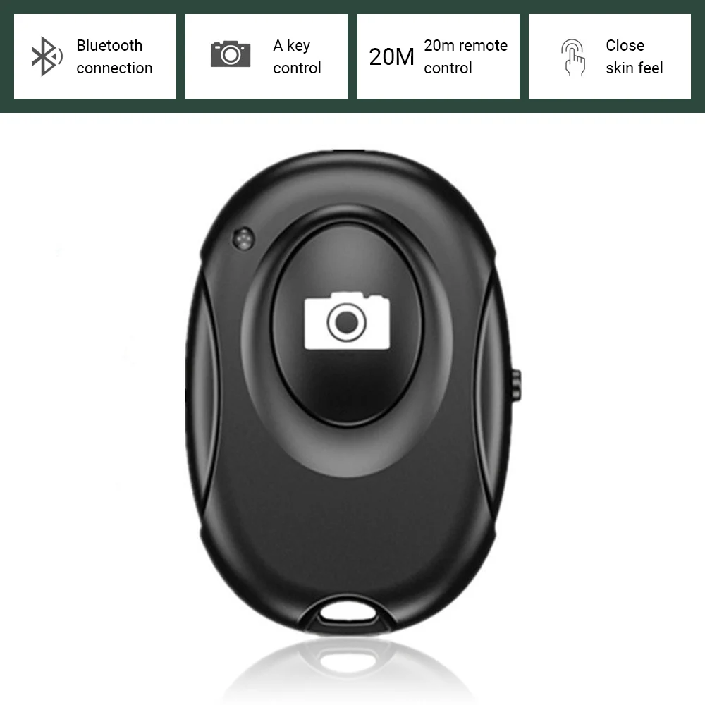 Nuovo Mini Portatile Bluetooth Remote Control Camera Wireless Selfie Shutter Control Per Iphone/Android Foto Video Vivavoce