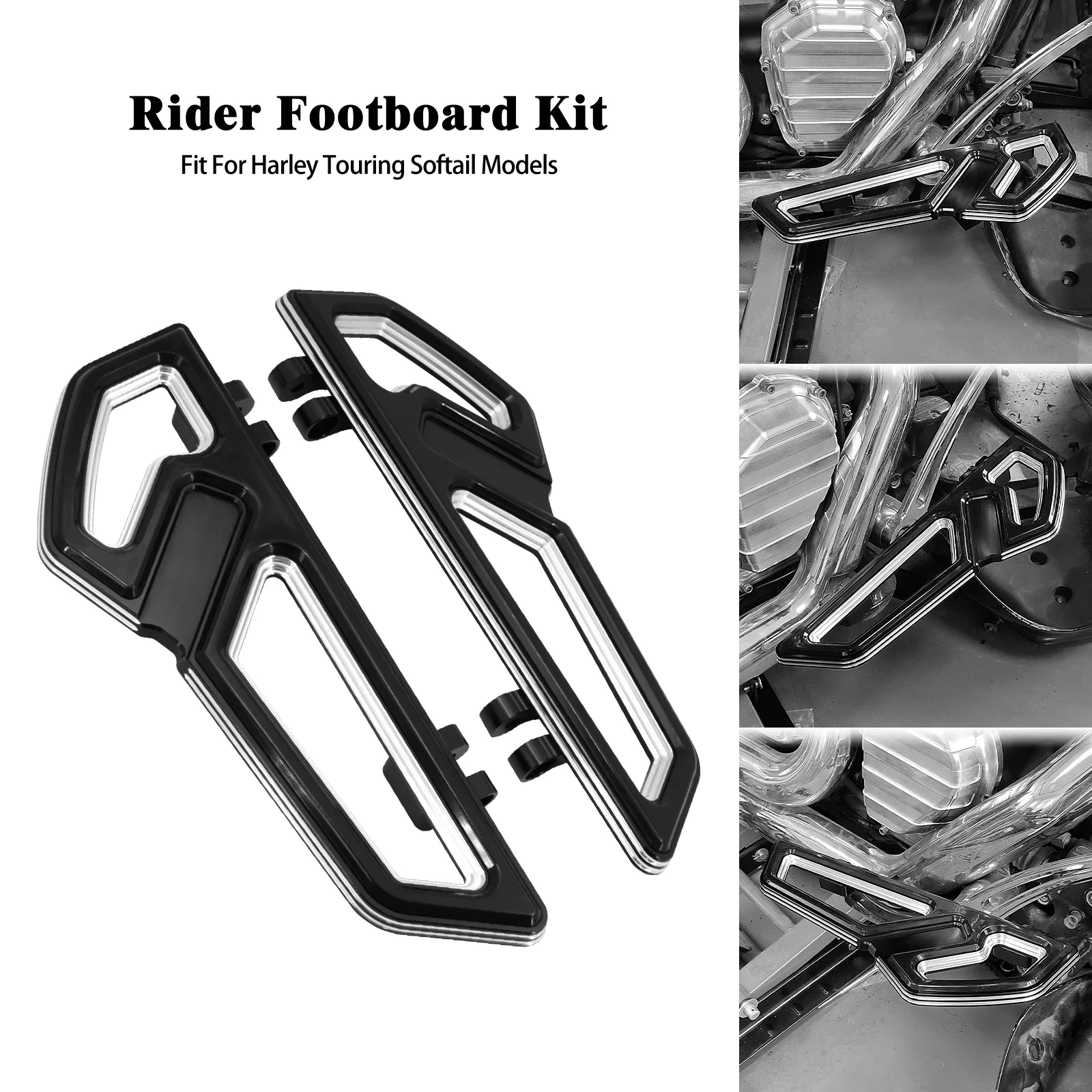 Moto Anteriore Rider Pedane Pedane Kit Per Harley Touring Road Glide Ultra 00-23 Softail Fls Flstfb 00-17 Pedale