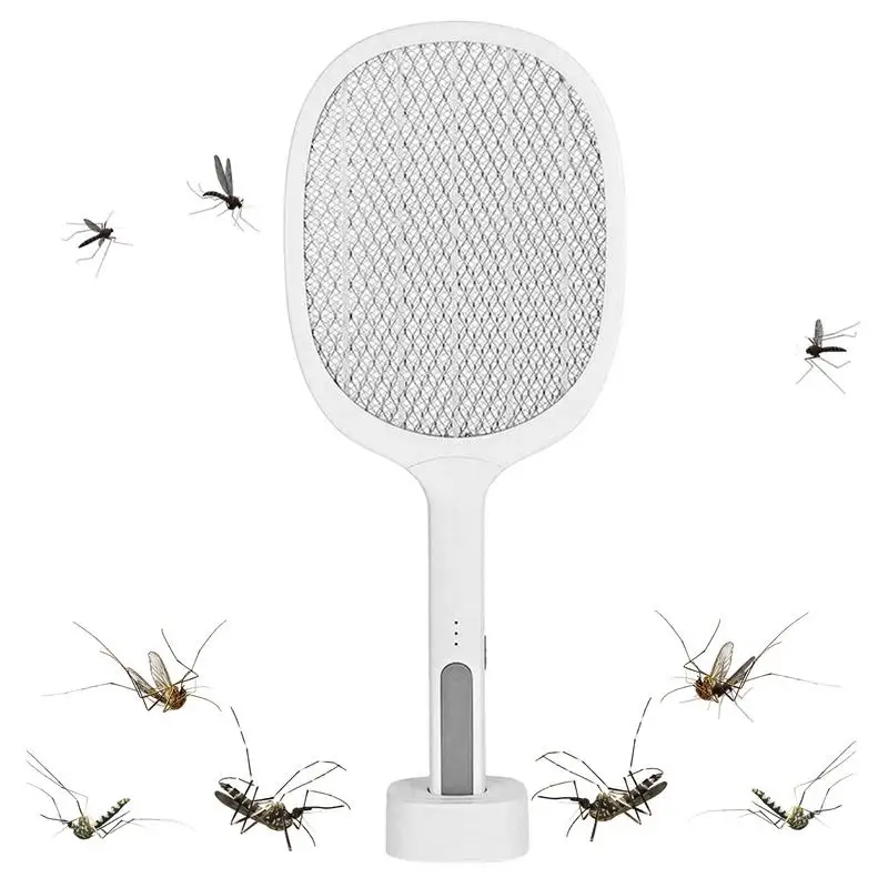Fly Swatter Racchetta Mosquito Killer Swatter Trap Usb Ricaricabile Fly Killing Racchetta Zanzare Killer Electric Fly Catcher