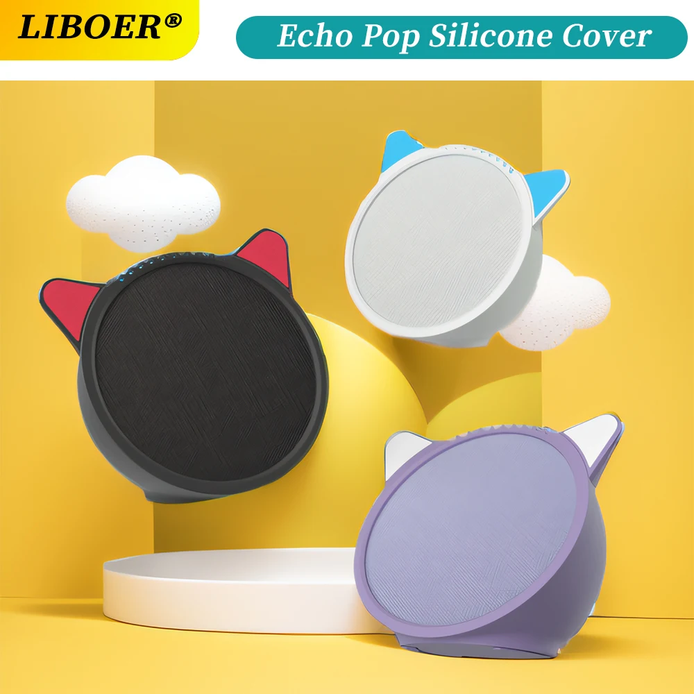 Cover In Silicone Per Custodia Protettiva Portatile Antipolvere Impermeabile Morbida Echo Pop Compatibile Con Accessori Per Altoparlanti Echo Pop