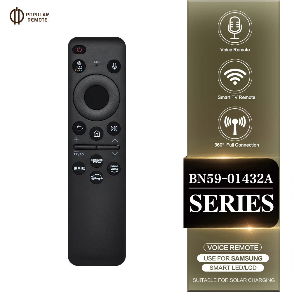 Nuovo Telecomando Vocale A Celle Solari Tm2360E Bn59-01432A Per Samsung Tv Qn85C Cu8000
