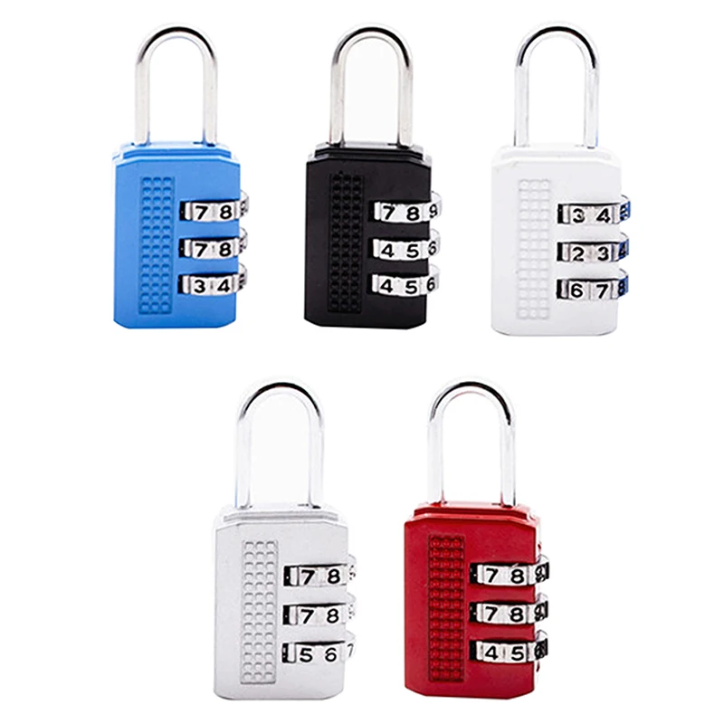 Nice 3 Digit Dial Combination Code Number Lock Padlock For Luggage Zipper Bag Backpack Handbag Suitcase Drawer Durable Locks