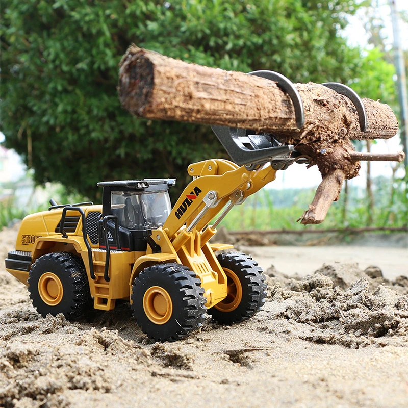 Diecast Construction Vehicles Toys Boy Gift Simulation 1/50 Scale Engineering Diecast Set Metal Escavatore Gru Modello Di Carrello Elevatore