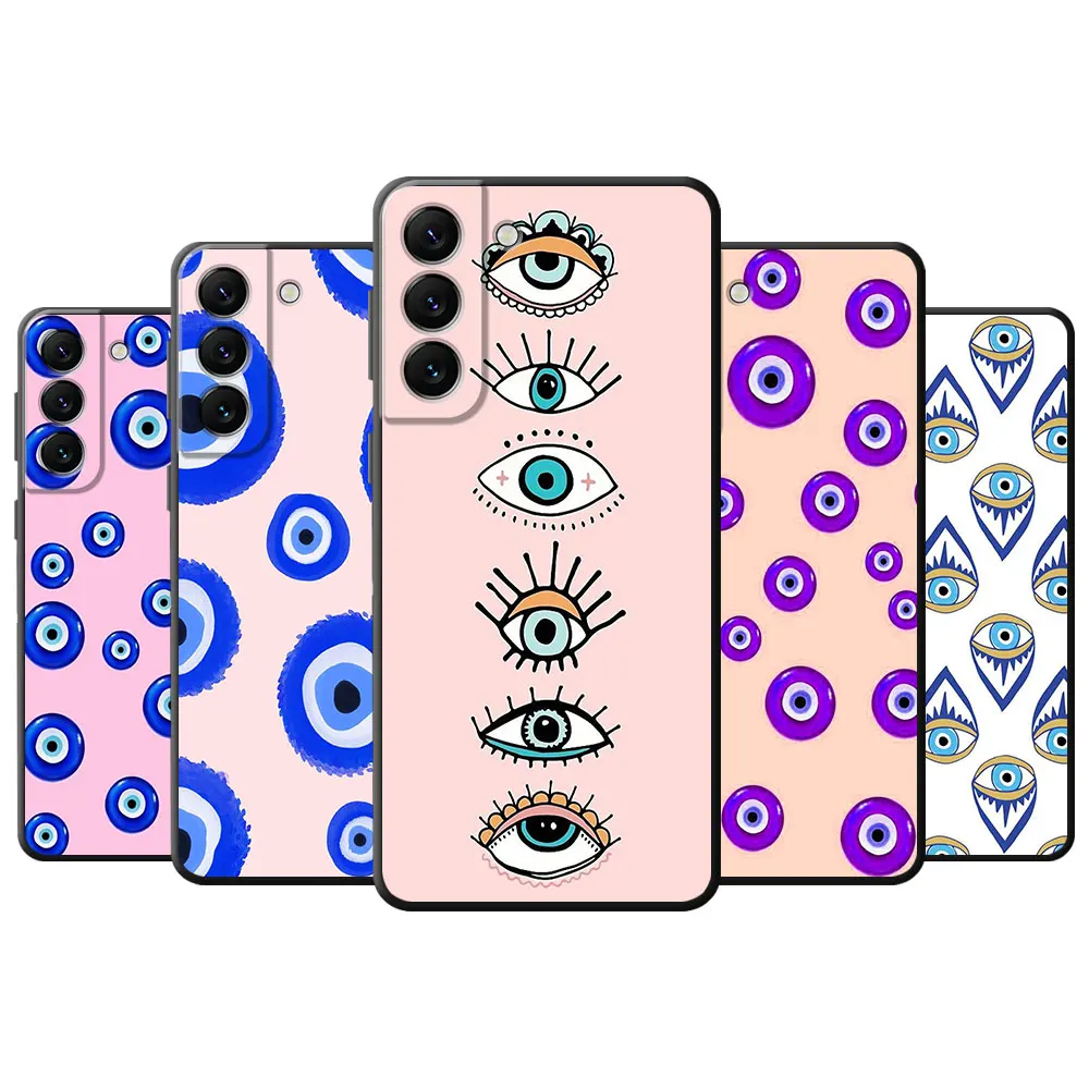Custodia Per Telefono Con Stampa Lucky Eye Blue Evil Eye Per Samsung Galaxy Note 9 8 S9 Note 20 Ultra Note 10 Plus S10 S8 Plus Cover In Silicone