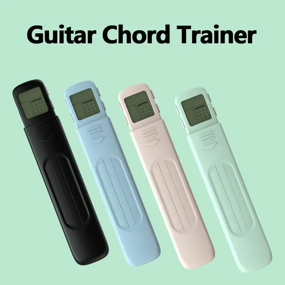 4 Fret Guitar Cord Trainer Finger Exerciser Principiante Schermo Digitale Fingering Trainer Durevole Mini Chitarra Pratica Strumenti Musica