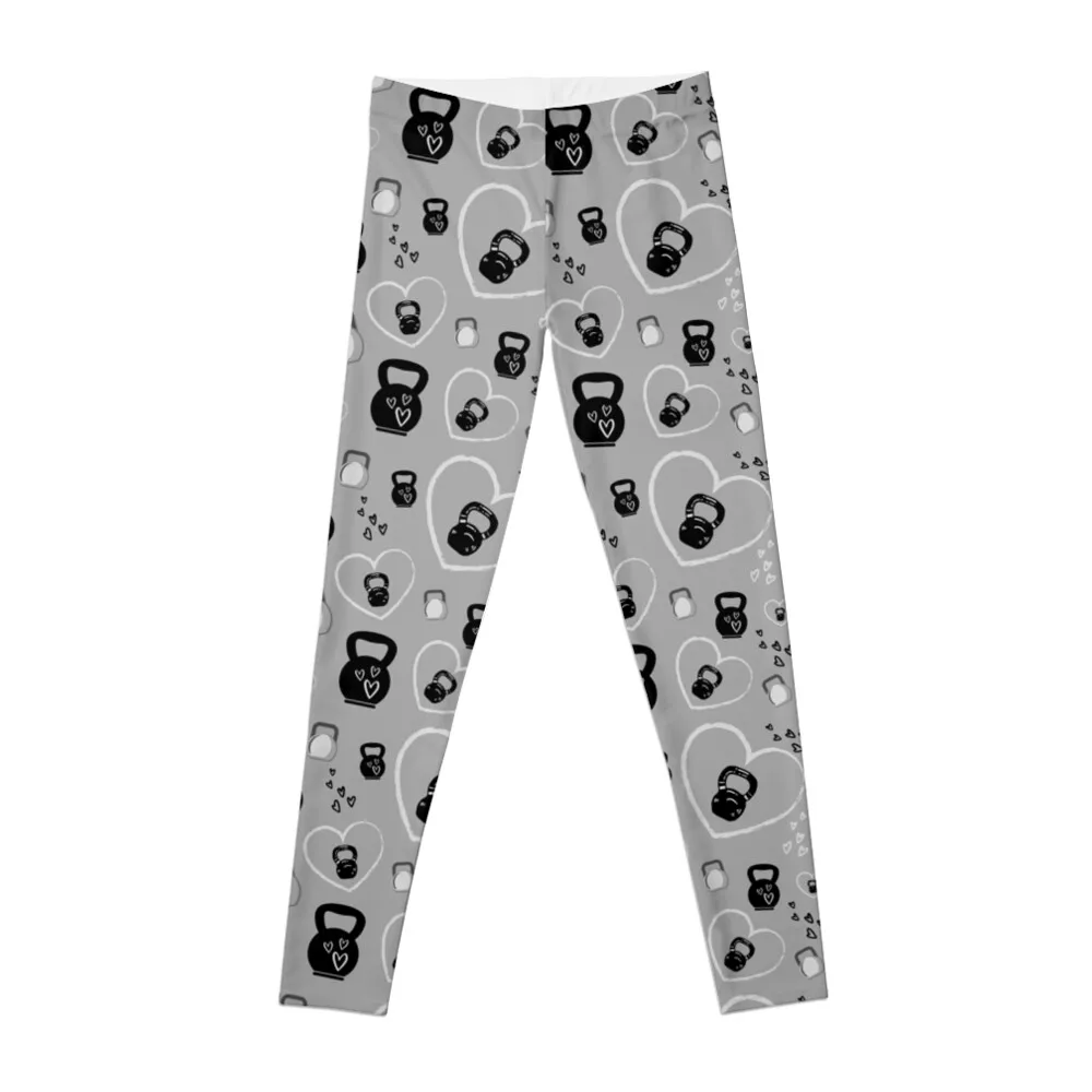 Kettlebells Pattern Per Kettlebell Lifters Leggings Per Ragazze Gym Top Leggings Da Donna