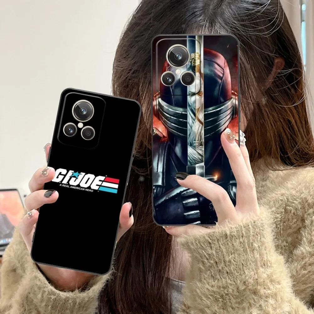 Gijoe Cobra Ninja Mobile Cell Phone Case For Realme Gt 2 9I 8I 7I Pro X50 X2 C35 C21 C20 C11 C3 Black Soft Phone Cover Funda