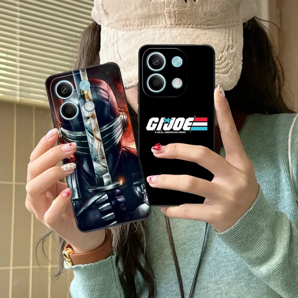 Gijoe Cobra Ninja Mobile Cell Phone Case For Xiaomi Redmi Note 13 12 11 10 9 Poco F4 F5 M5 X5 Pro Plus 5G Black Cover Funda