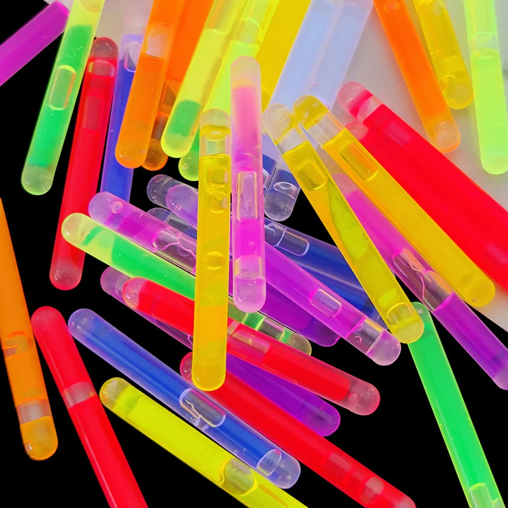 20/10Pcs Mini Glow Sticks Luce Fluorescente Campeggio All'Aperto Pesca Notturna Gadget Mix Multicolor Festival Party Luminoso Prop