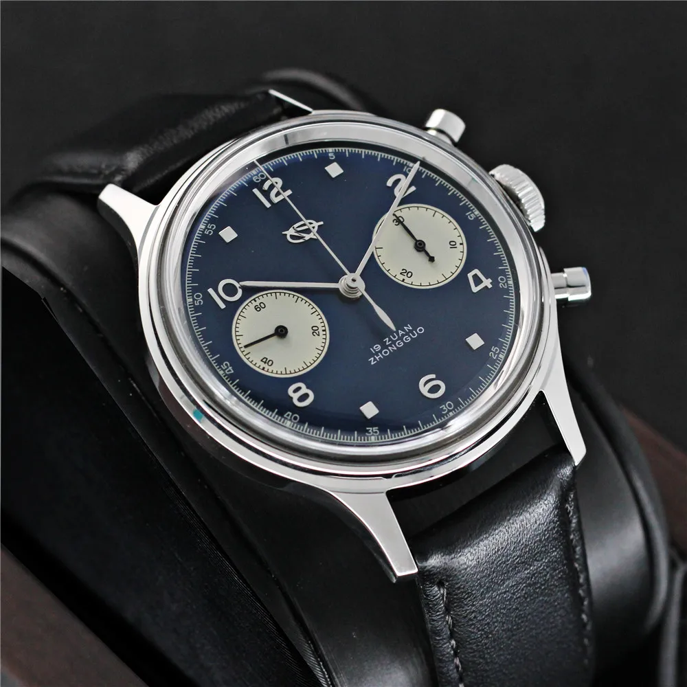 Cronografo Red Star Ed 38Mm Tianji Original Seagull 1901 Movimento Orologio Meccanico Da Uomo Con Orologio Swanneck 1963 In Edizione Limitata