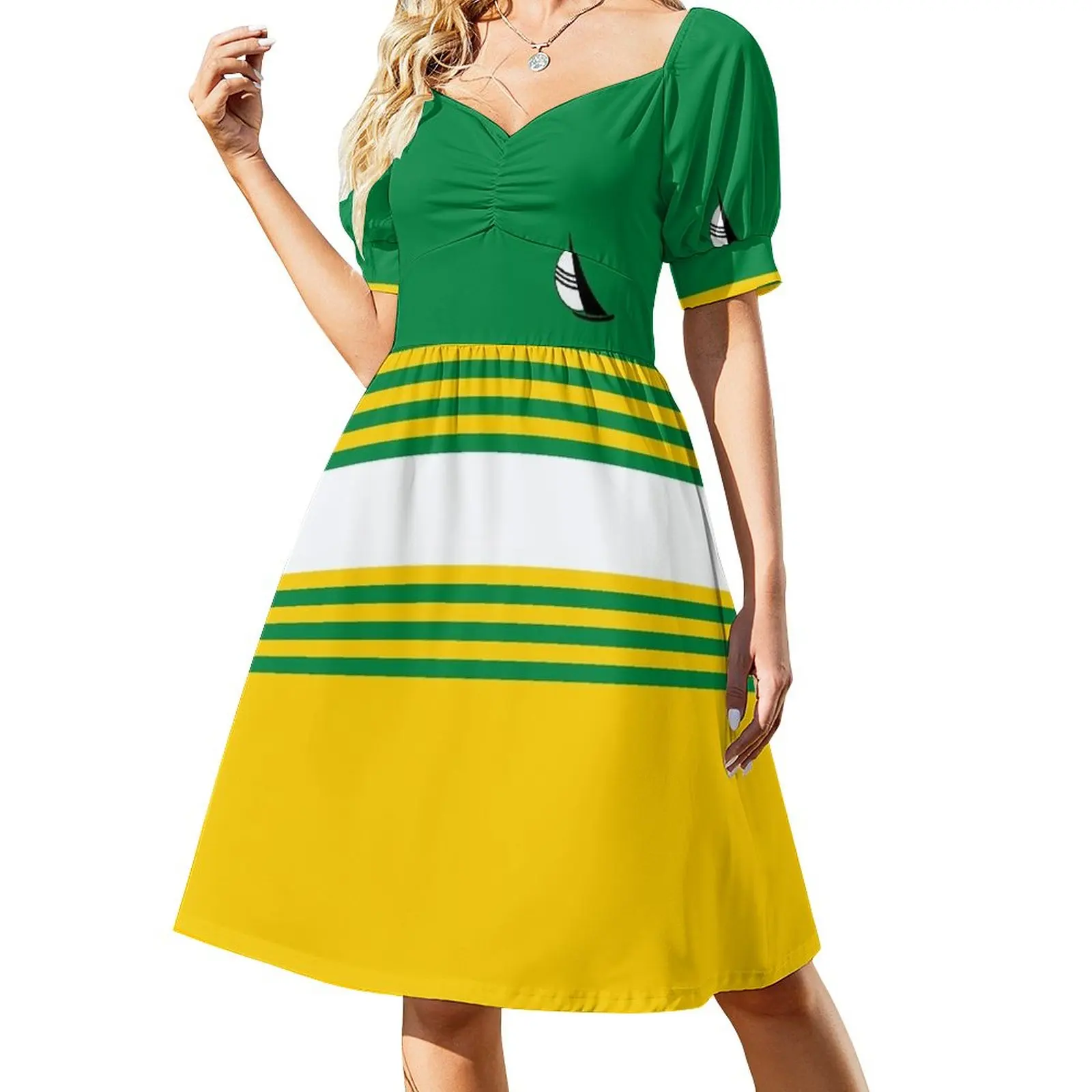 Australia World Series Cricket Fine 80S Style Retro Replica Kit Dress Summer Dress Women 2023