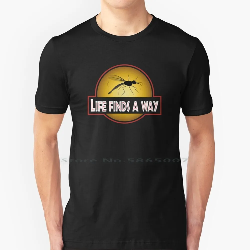 Life Trova Una Maglietta Way Cotton 6Xl Life Trova Un Modo World Mosquito Amber Movie Quote Jeff Goldblum Chris Pratt T Rex Ideas
