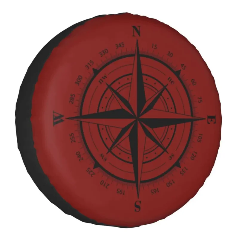 True North Compass Nautical Love Tire Cover Trailer Sailing Sailor Protezione Ruota Di Scorta Per Jeep Cherokee 14 "15" 16 "17" Pollici