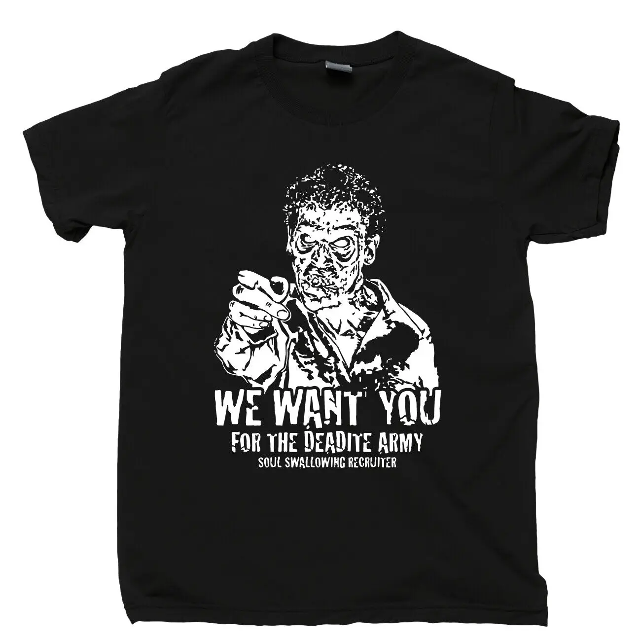 Maglietta Deadite Army Of Darkness Ash Williams Groovy Boomstick Dvd Blu Ray Tee Maniche Lunghe O Corte
